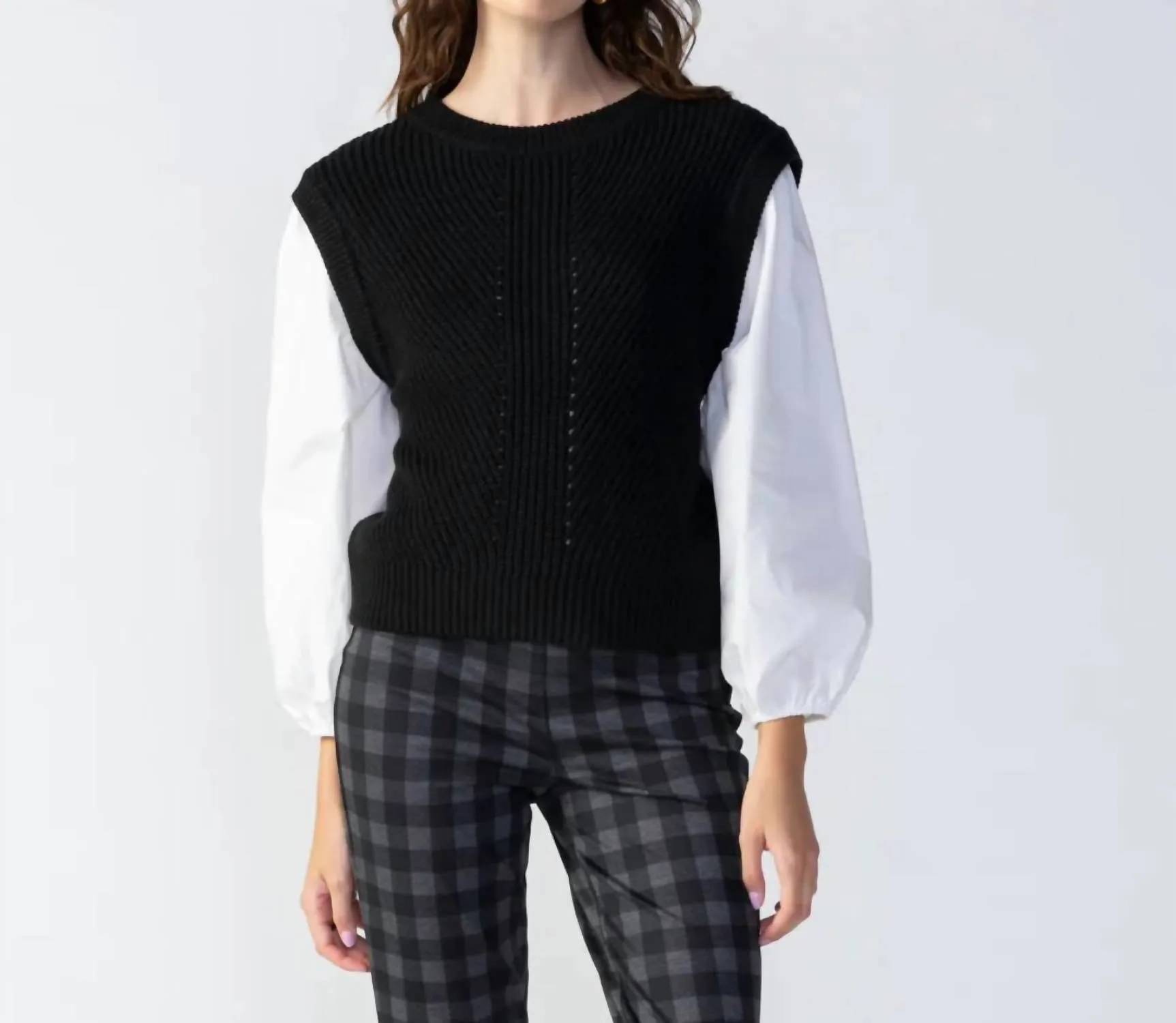 2 Become 1 Sweater in Black