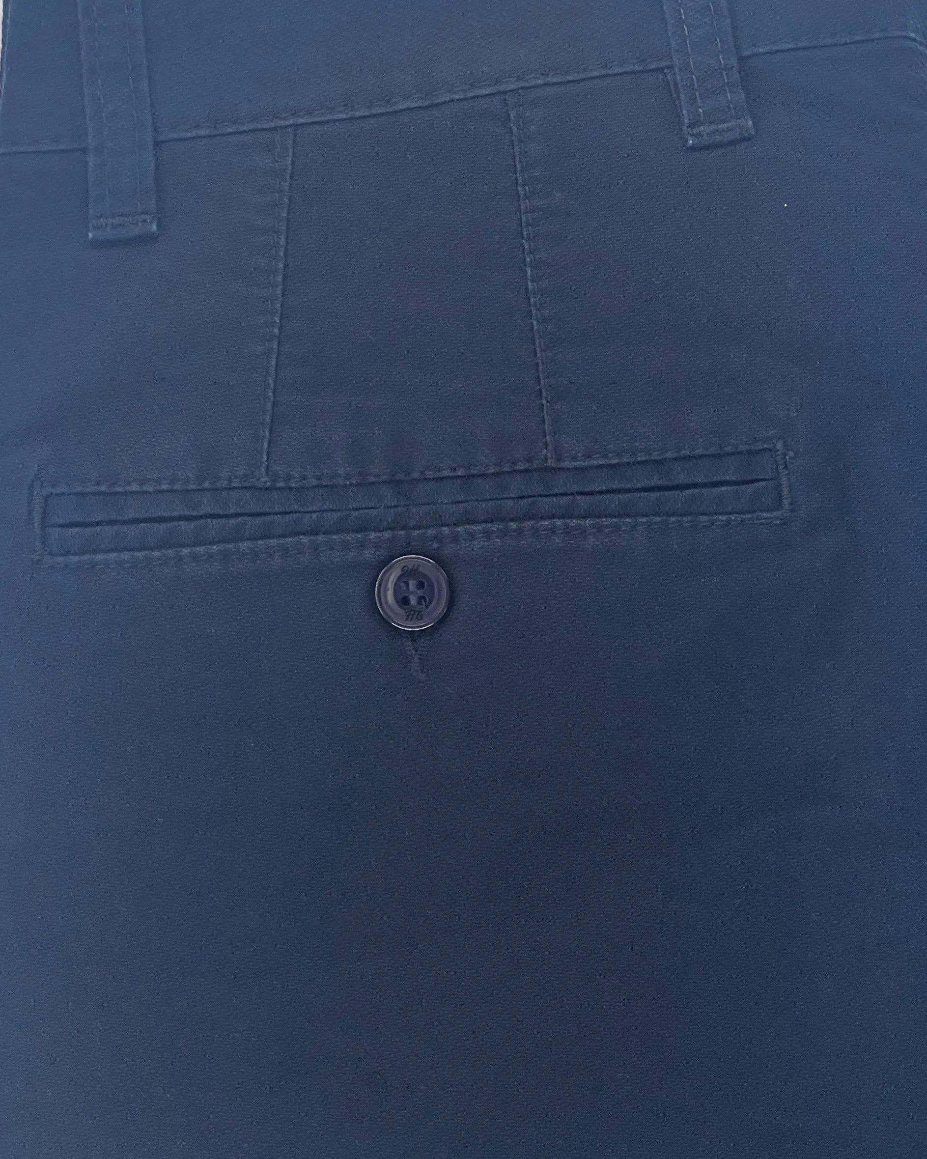 2H #250923 Navy Embossed Chinos Pant