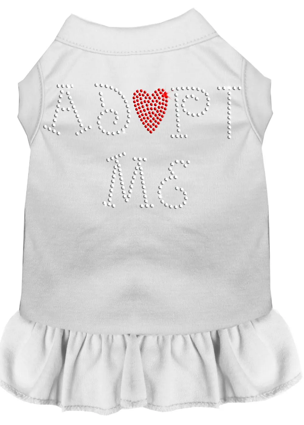 Adopt Me Rhinestone Dress White 4x