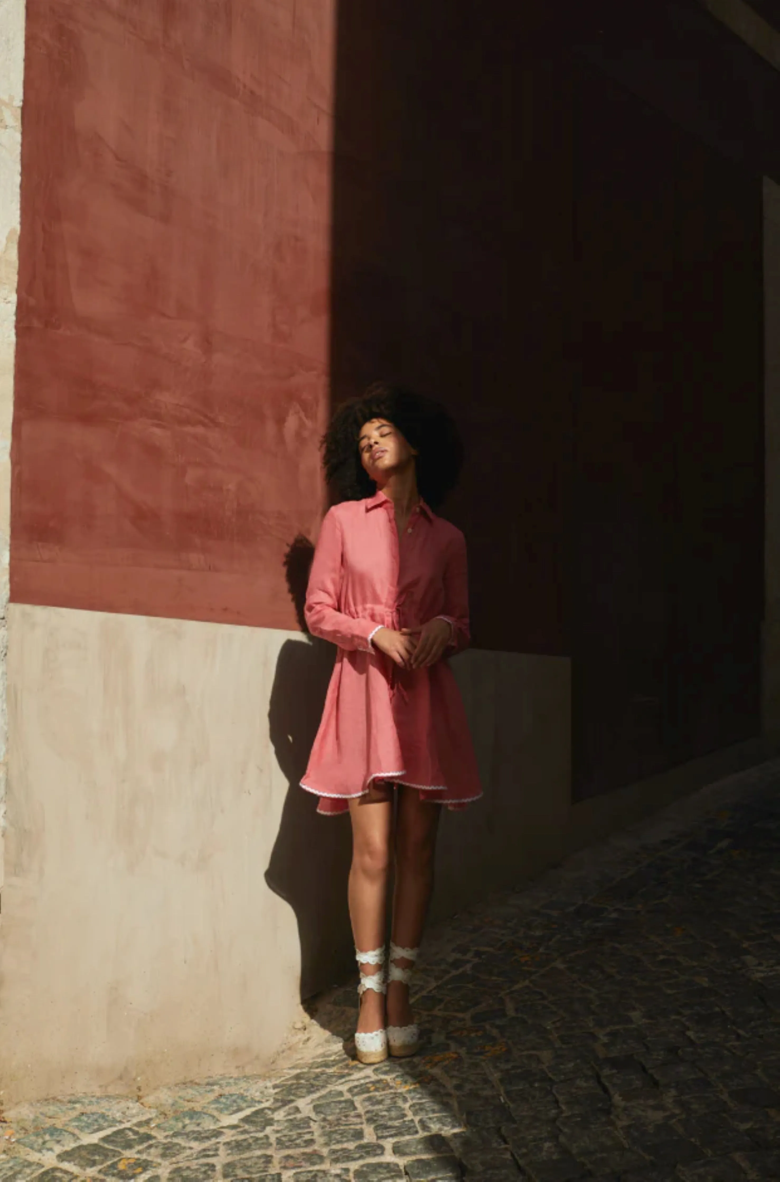 Amalfi Short Dress in Hibiscus