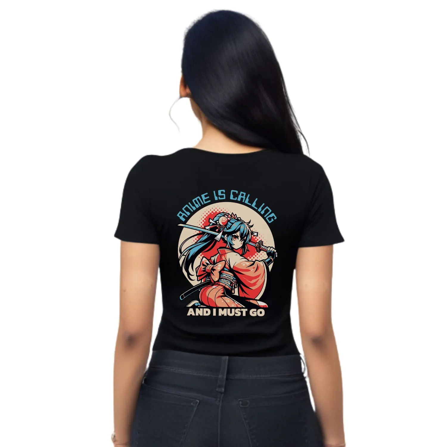 Anime is calling Womens cotton printed T-shirt