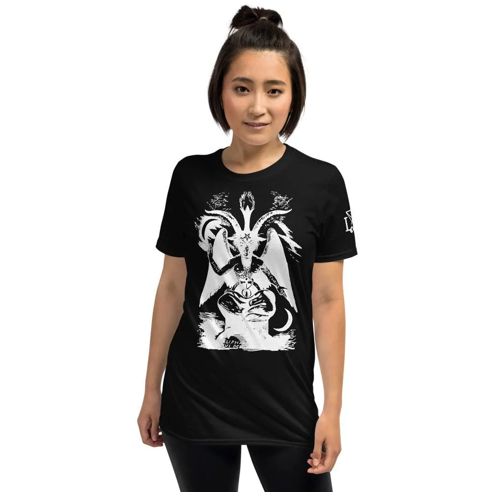Baphomet the Sabbatic Goat White print Unisex T-Shirt