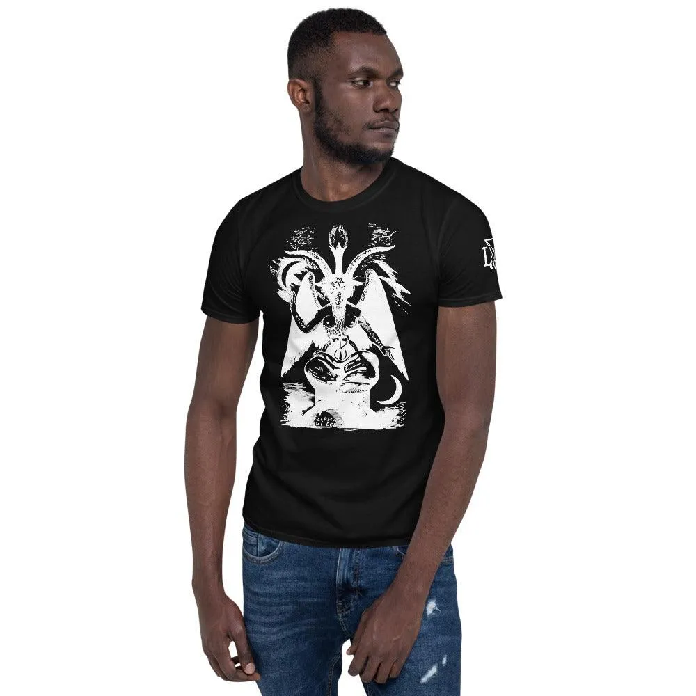 Baphomet the Sabbatic Goat White print Unisex T-Shirt