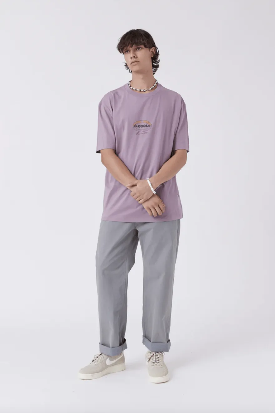 BARNEY COOLS WAX HOMIE TEE - DUSTY LILAC