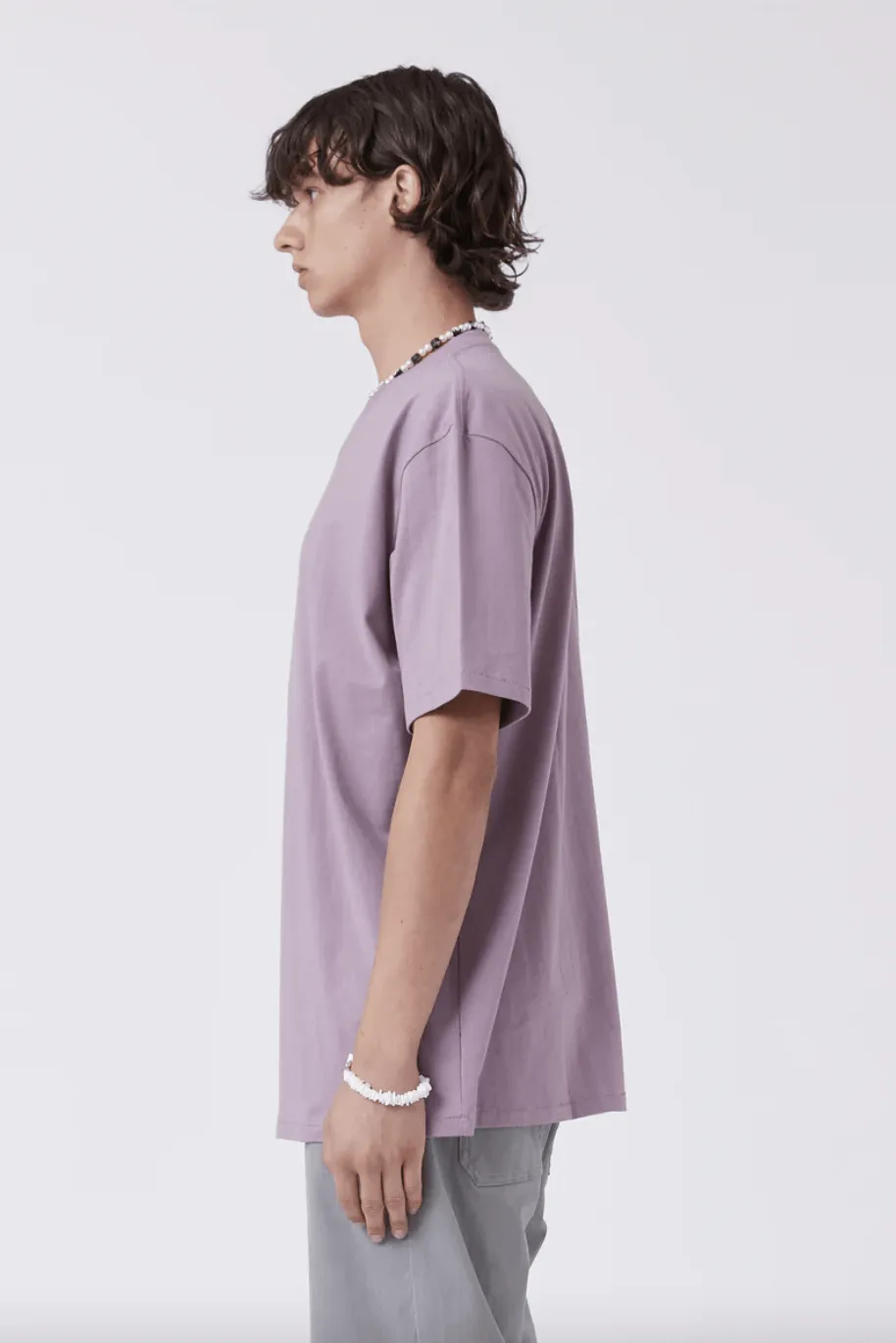 BARNEY COOLS WAX HOMIE TEE - DUSTY LILAC
