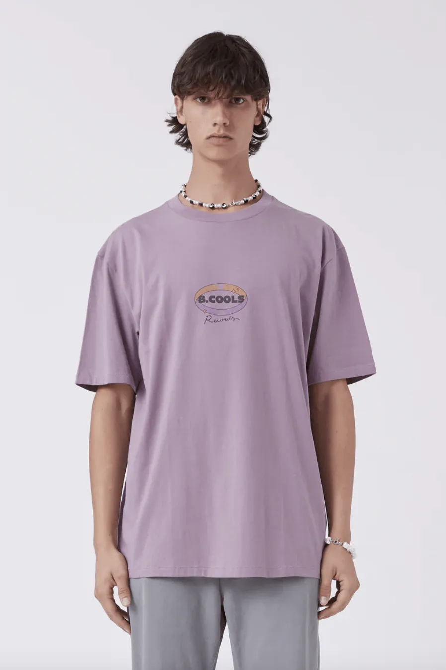 BARNEY COOLS WAX HOMIE TEE - DUSTY LILAC
