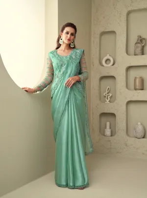Bedazzling Trendy Saree For Party