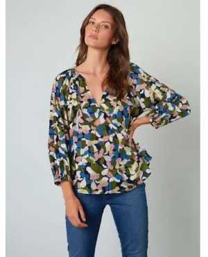Billow Boho Long Sleeve Top Petal