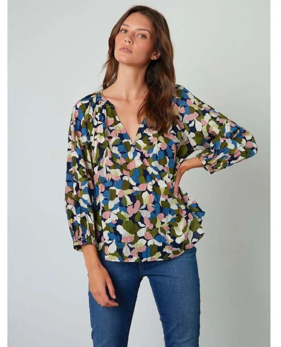 Billow Boho Long Sleeve Top Petal