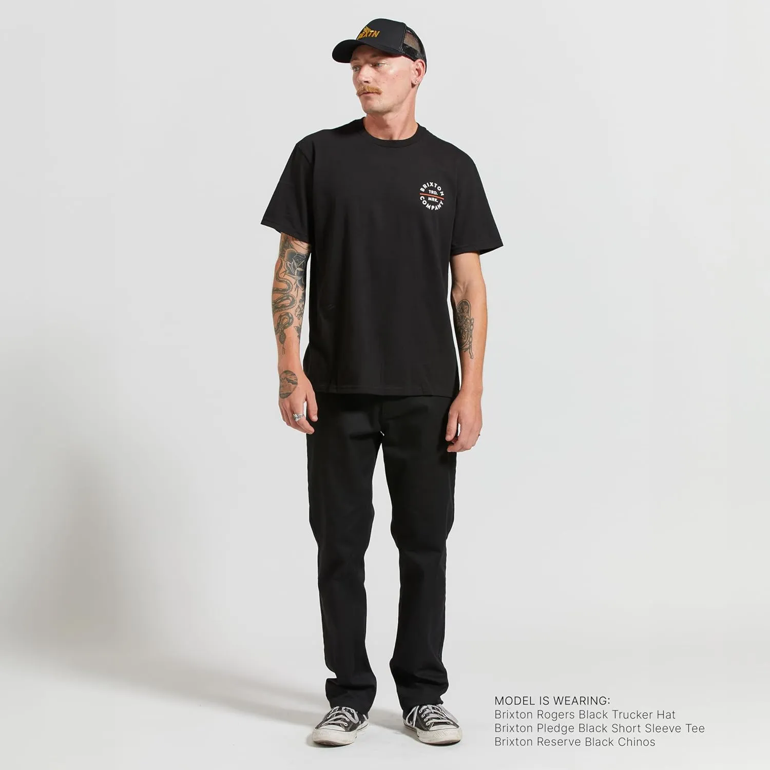 Brixton Men's Pledge Long Sleeve Standard T-Shirt