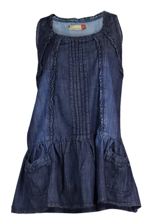 Clove Jeans Denim Sleeveless Short Dress Feminine Tunic Dress Plus Size 10-26