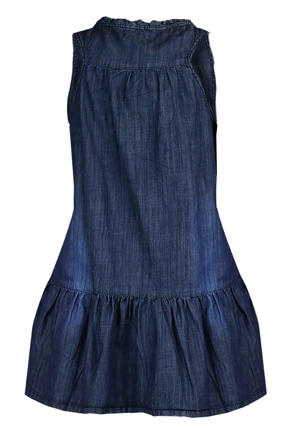 Clove Jeans Denim Sleeveless Short Dress Feminine Tunic Dress Plus Size 10-26