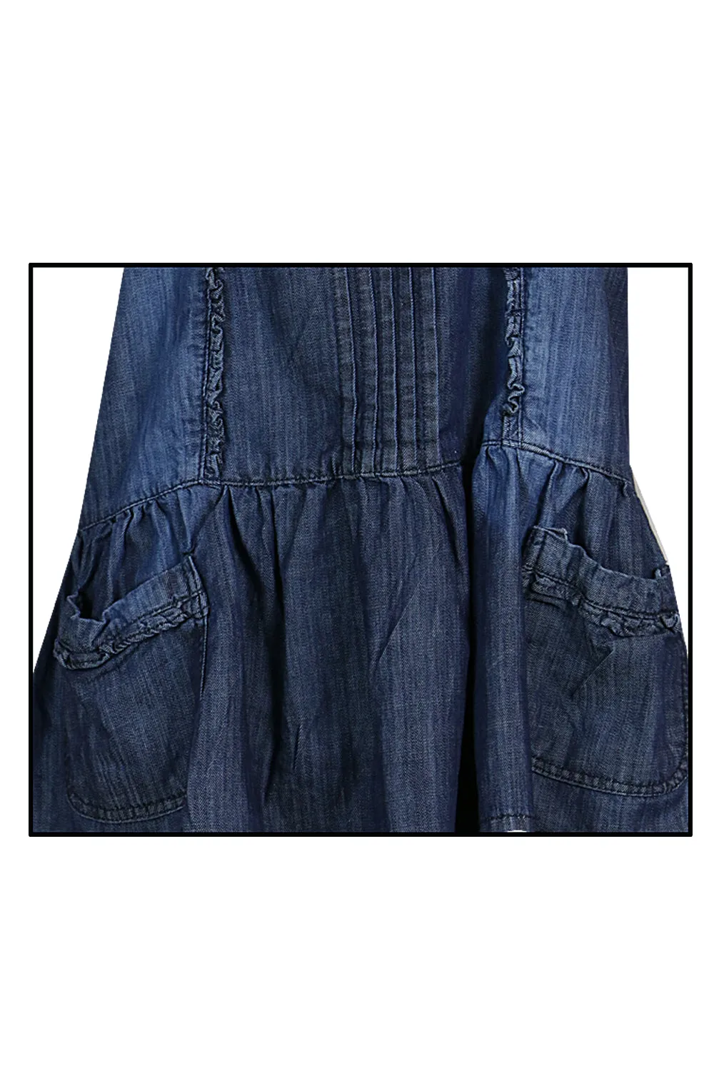 Clove Jeans Denim Sleeveless Short Dress Feminine Tunic Dress Plus Size 10-26