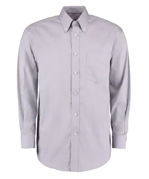 Corporate Oxford shirt long-sleeved (classic fit) | Silver Grey