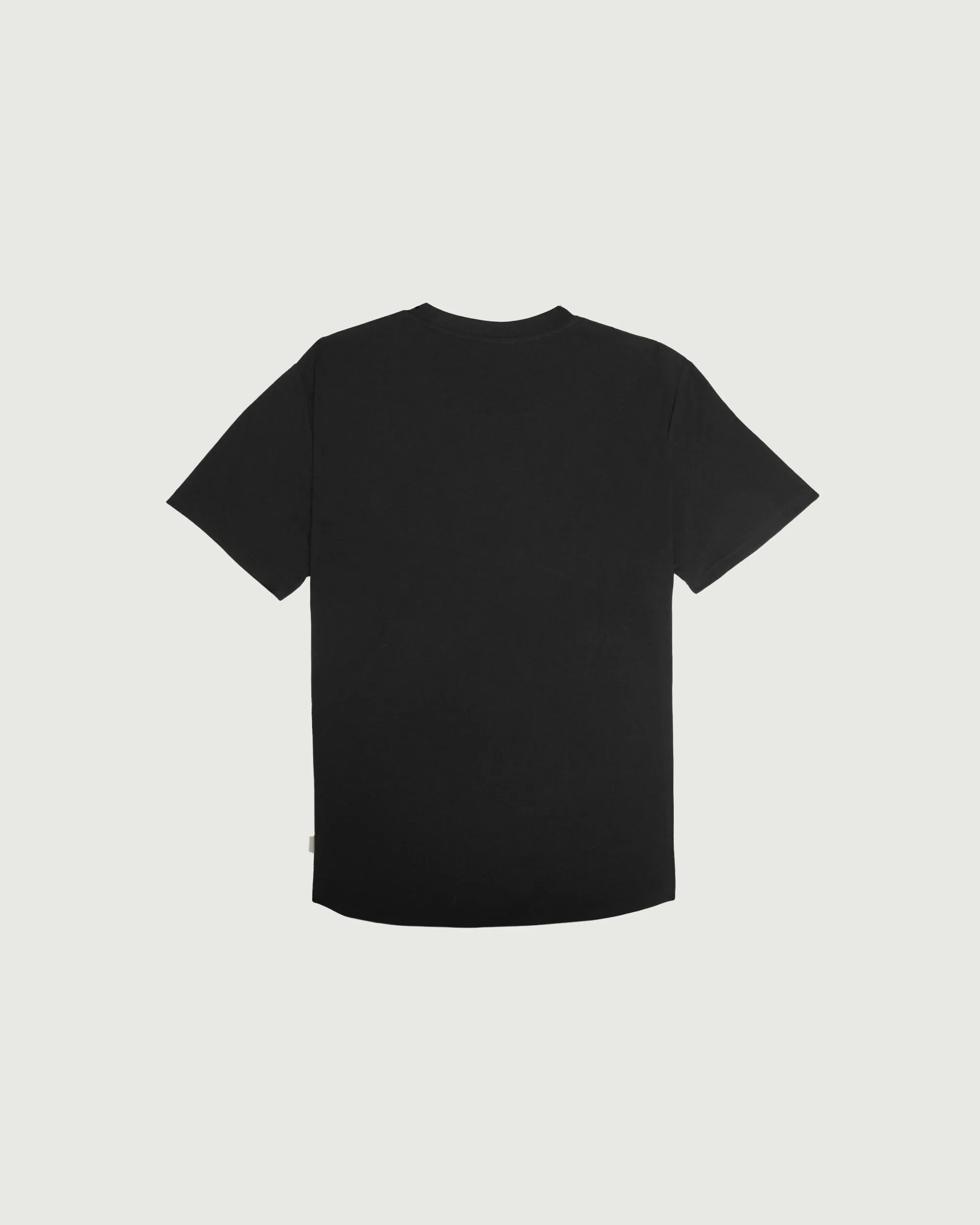 Curved Hem Tee | Black