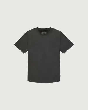 Curved Hem Tee | Charcoal