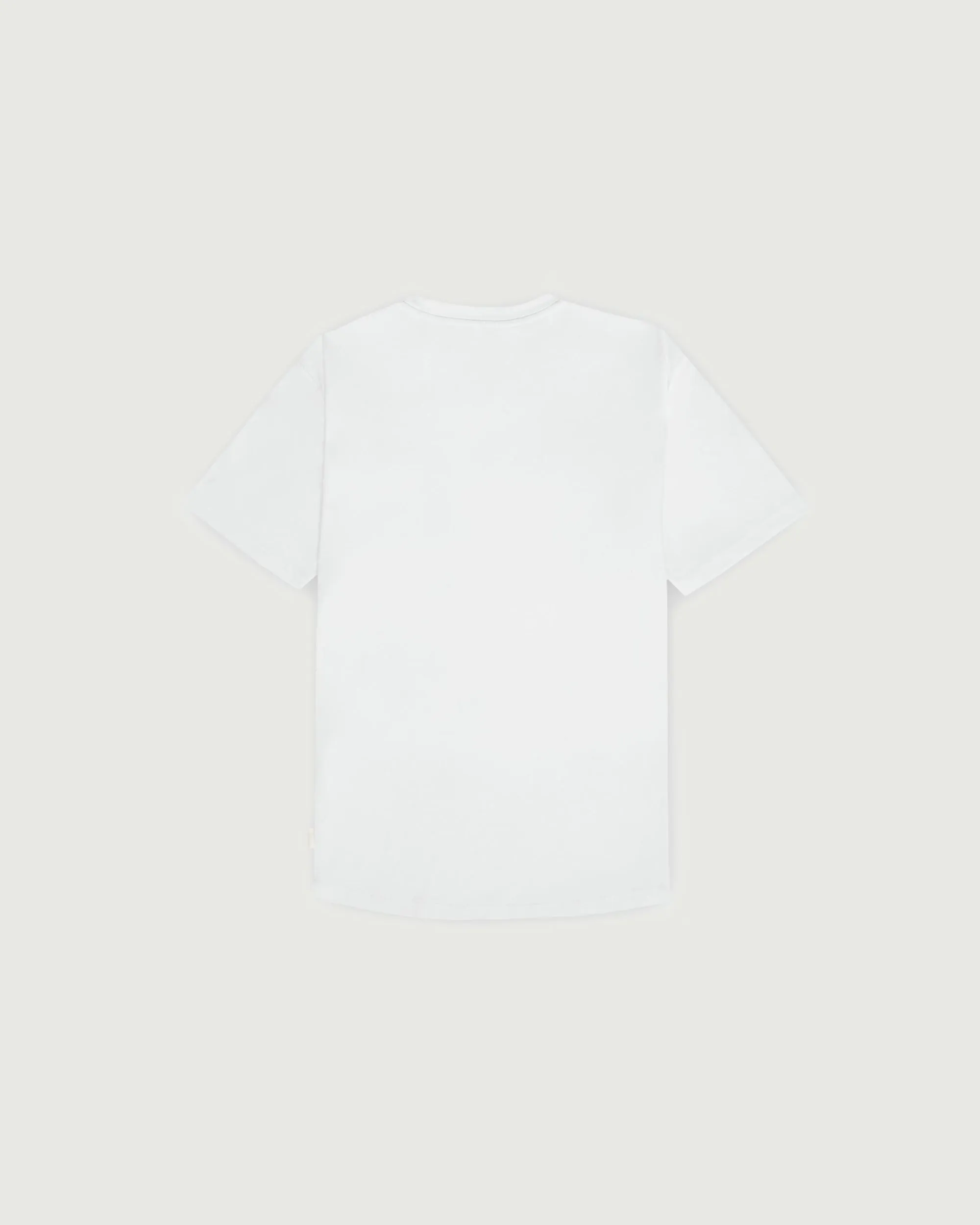Curved Hem Tee | White