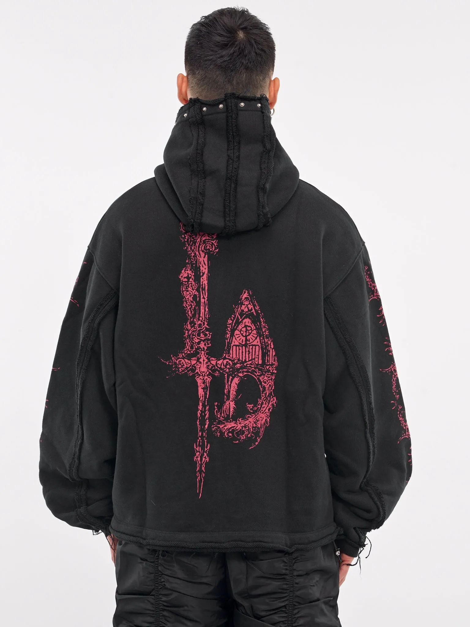 Dragon Stud Hoodie (SS1002-BLACK)