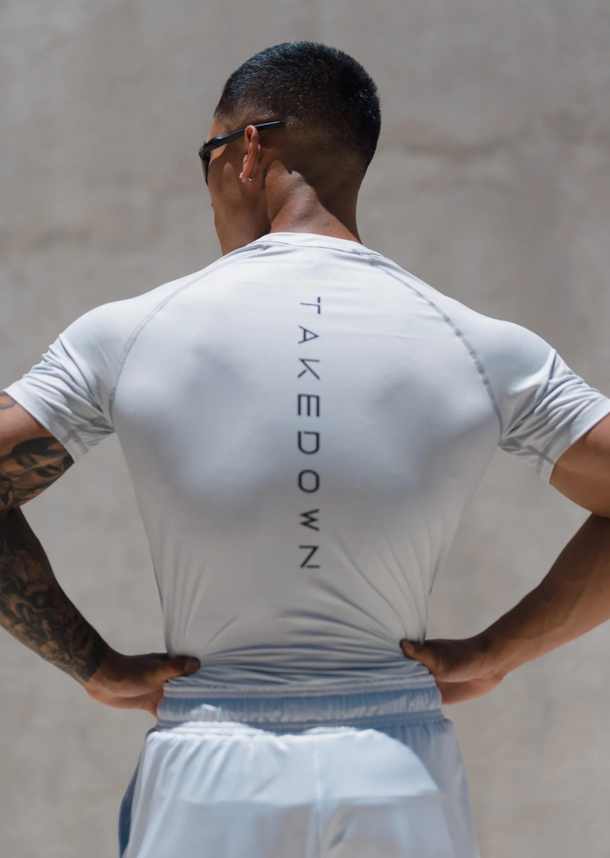 Essential Silver Fight Kit (Fight Short & Rashguard Bundle)