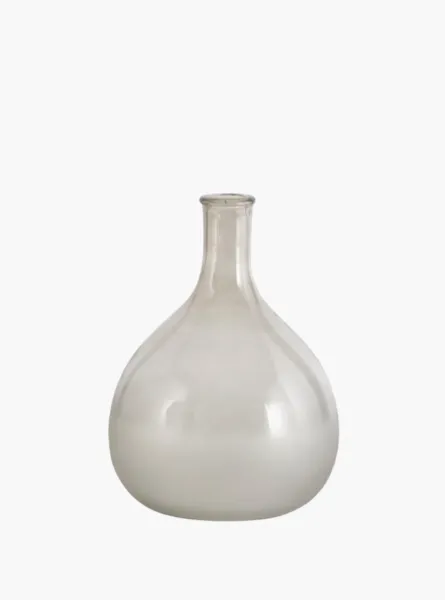 Frosted Grey Glass Bottles
