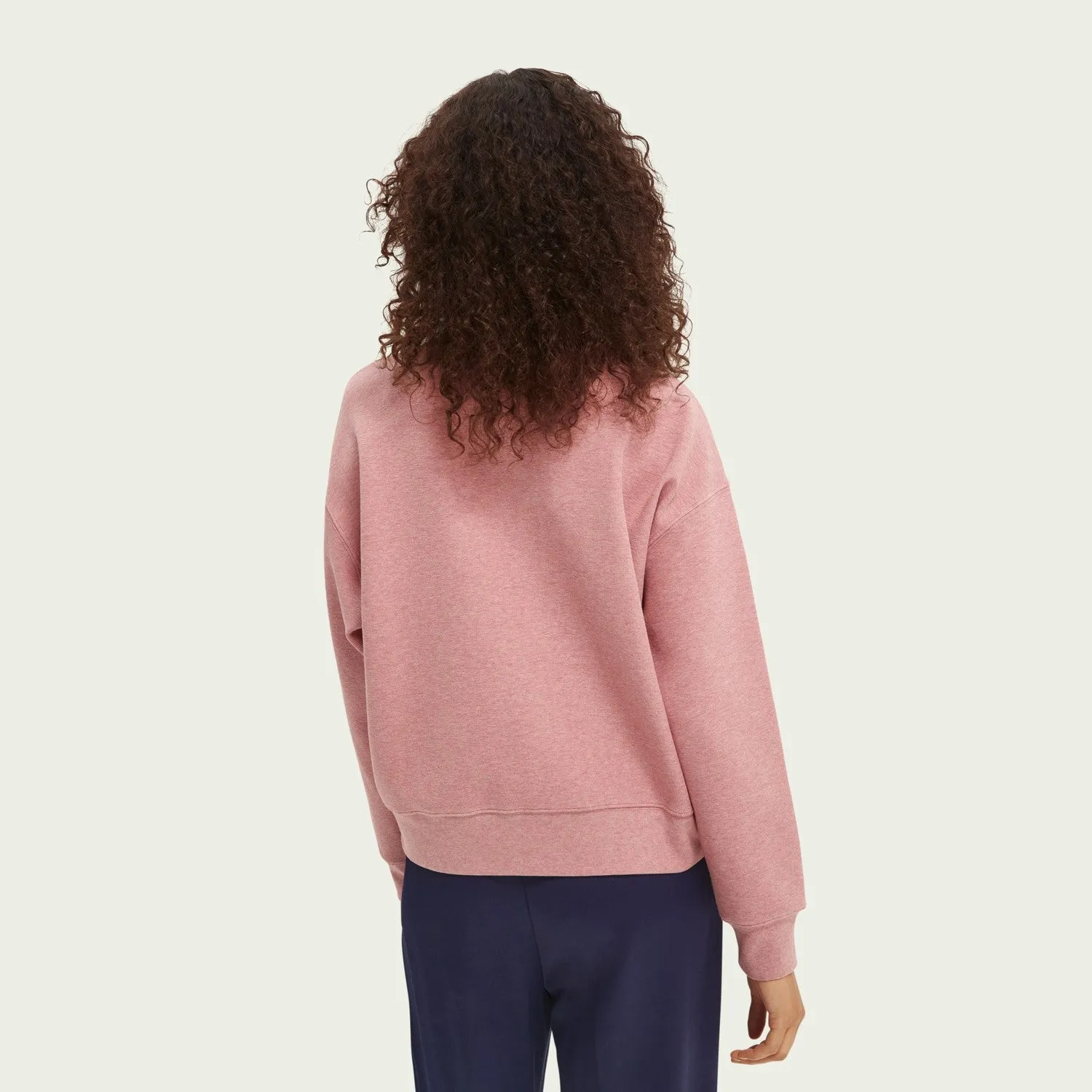 High Neck Relaxed Fit Sweater (Pink)