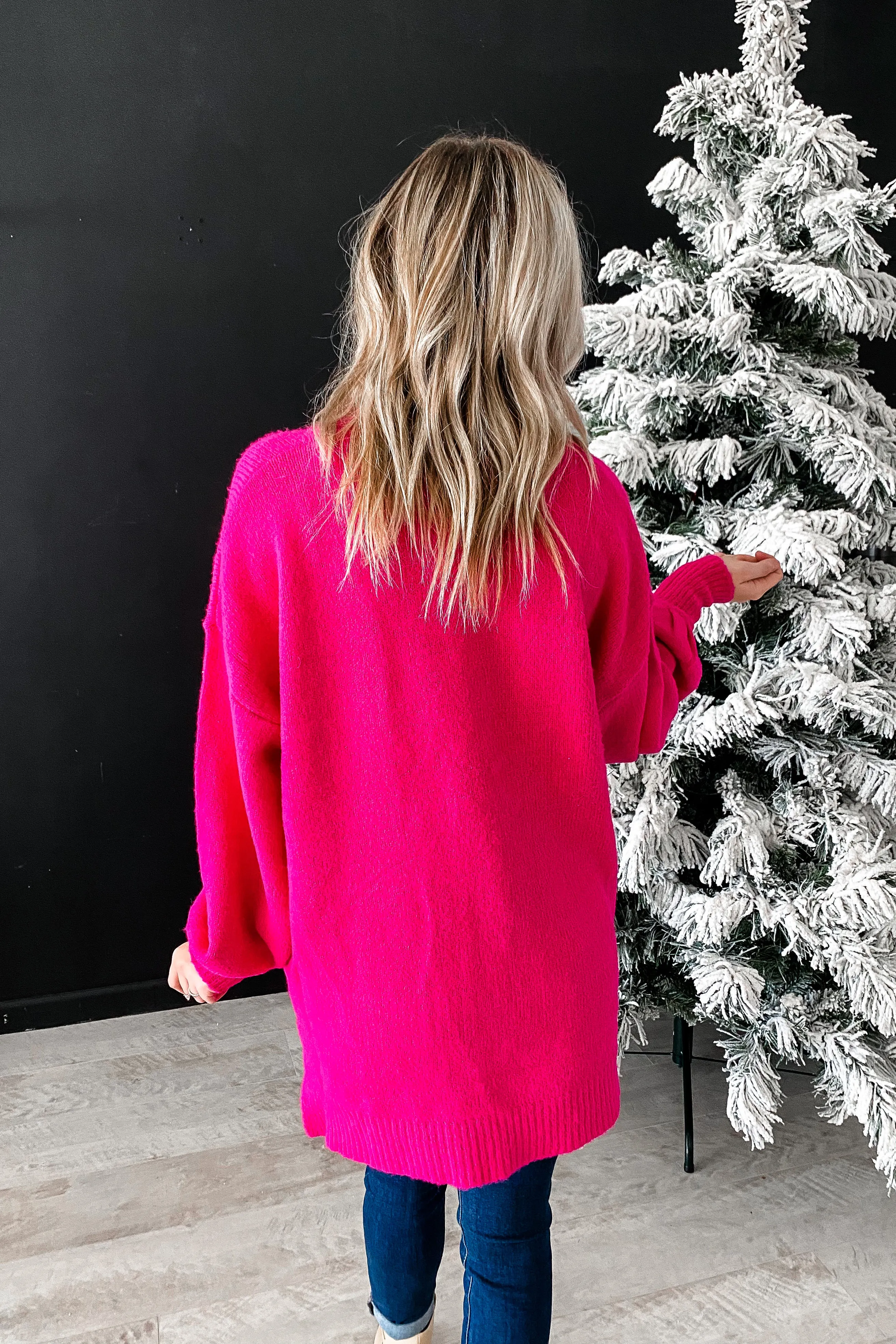 Holly Hot Pink Knit Sweater