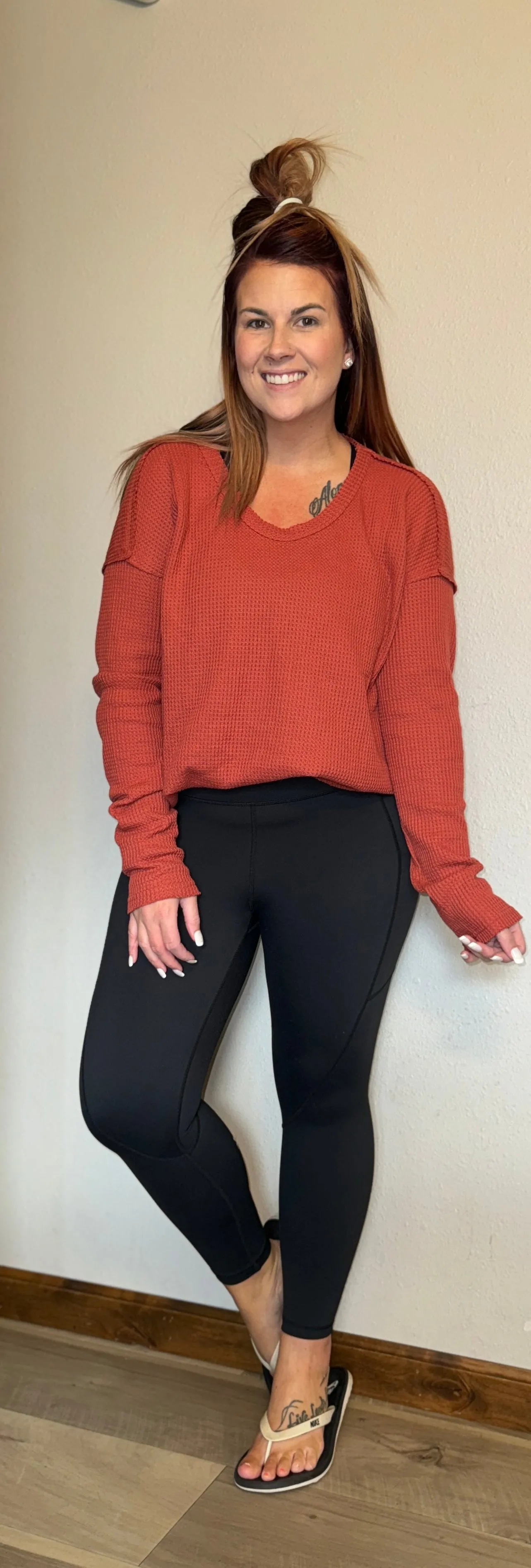 Joanna Waffle Knit Top