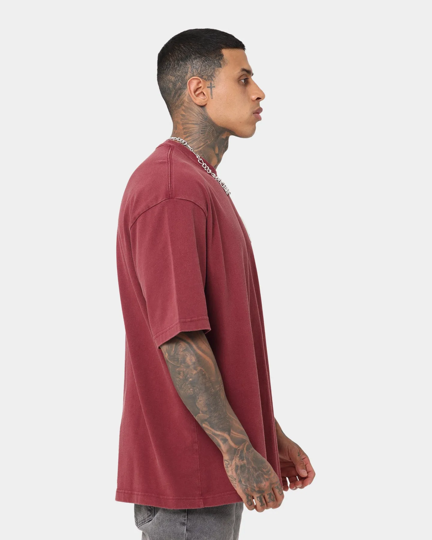 Jordan Flight Essential Oversized Washed T-Shirt Cherrywood Red