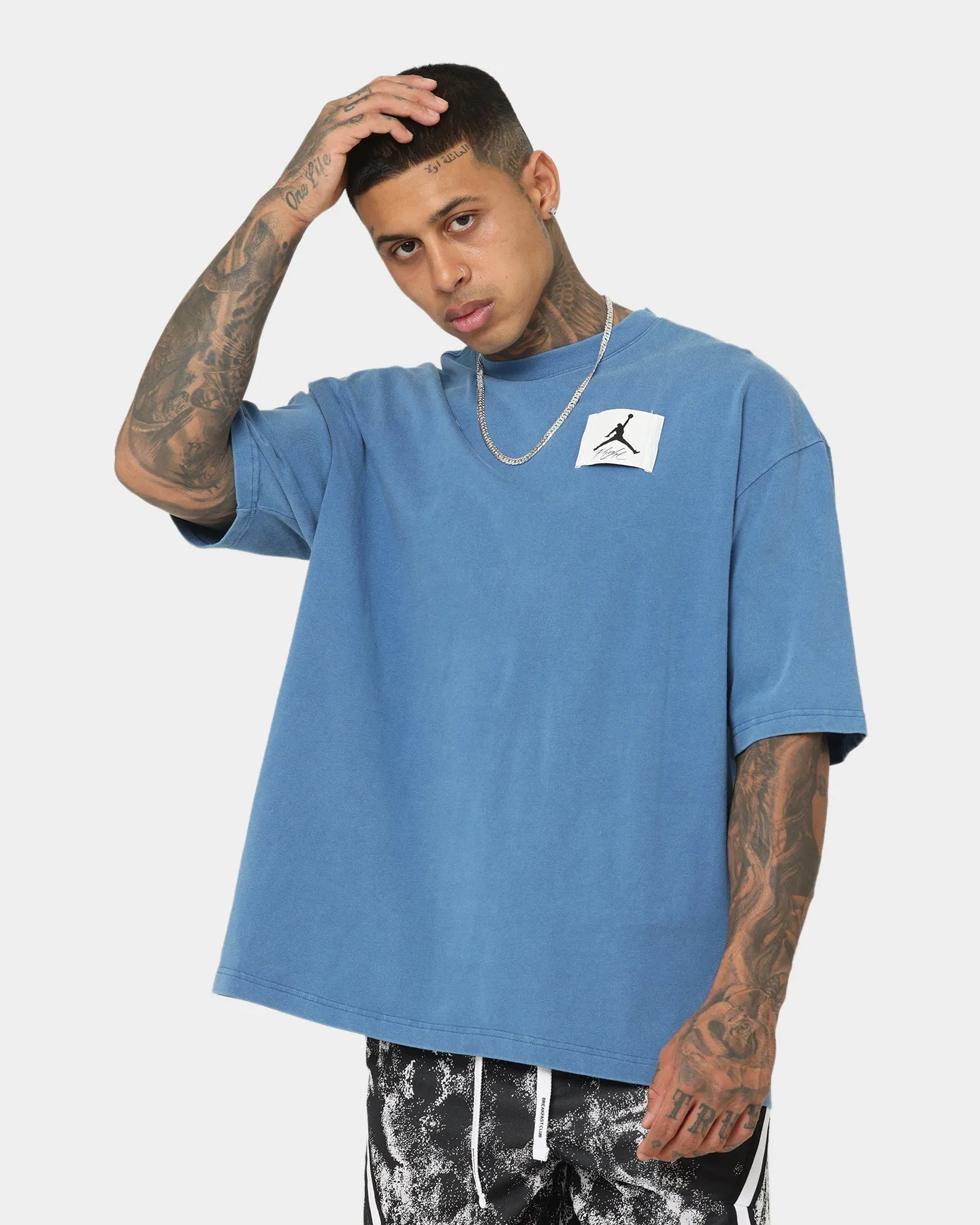 Jordan Flight Essential Washed Oversized T-Shirt True Blue