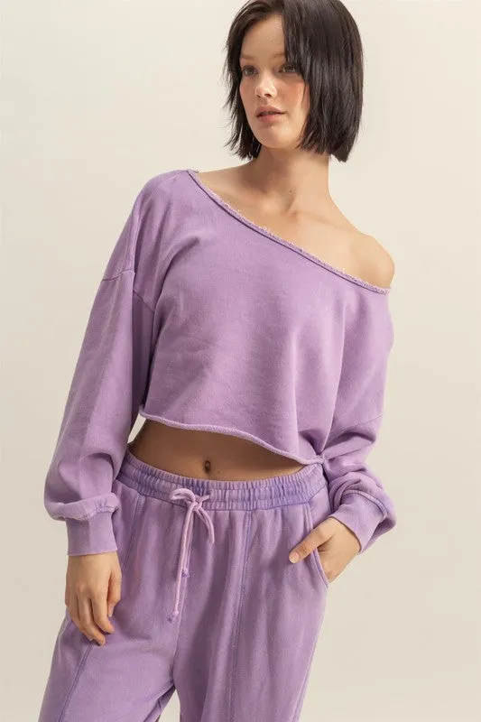 Long Sleeve Crop Top Sweater