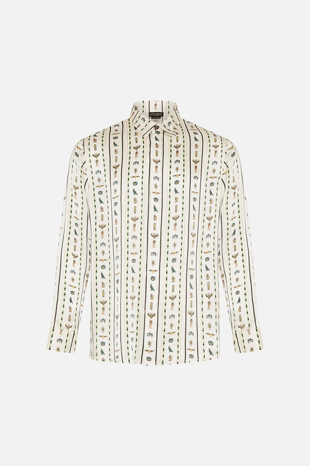 LONG SLEEVE HIDDEN PLACKET SHIRT VALLEY OF THE QUEENS
