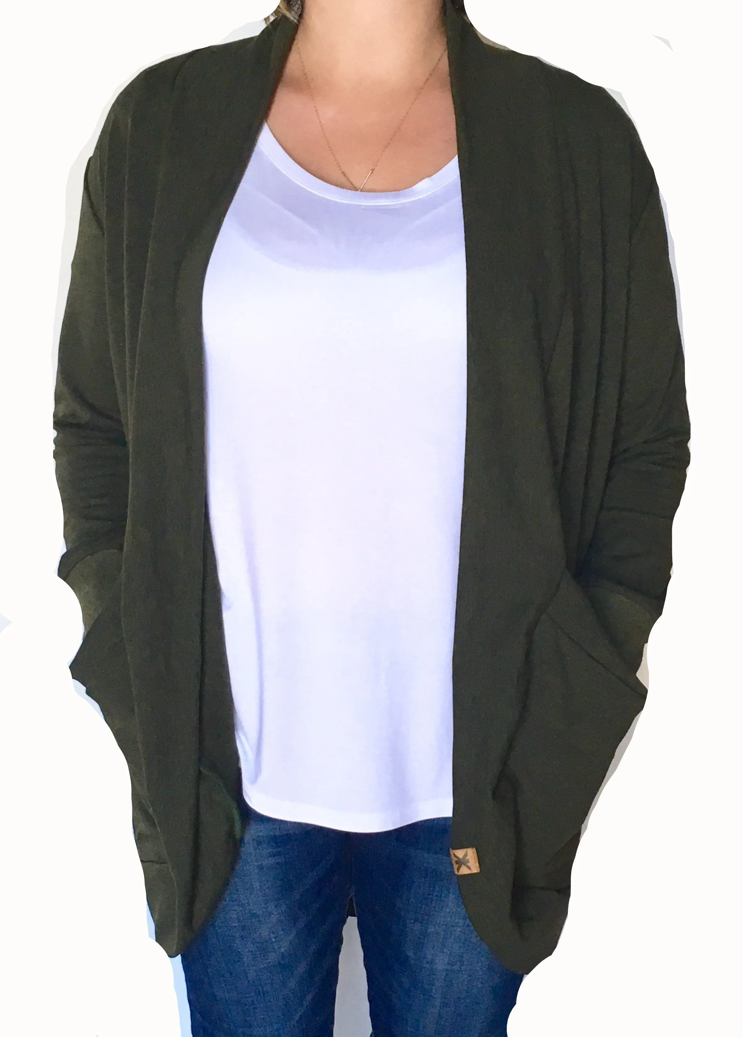 Moss Bamboo Slouchy Cardigan