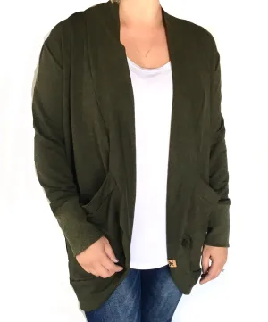 Moss Bamboo Slouchy Cardigan