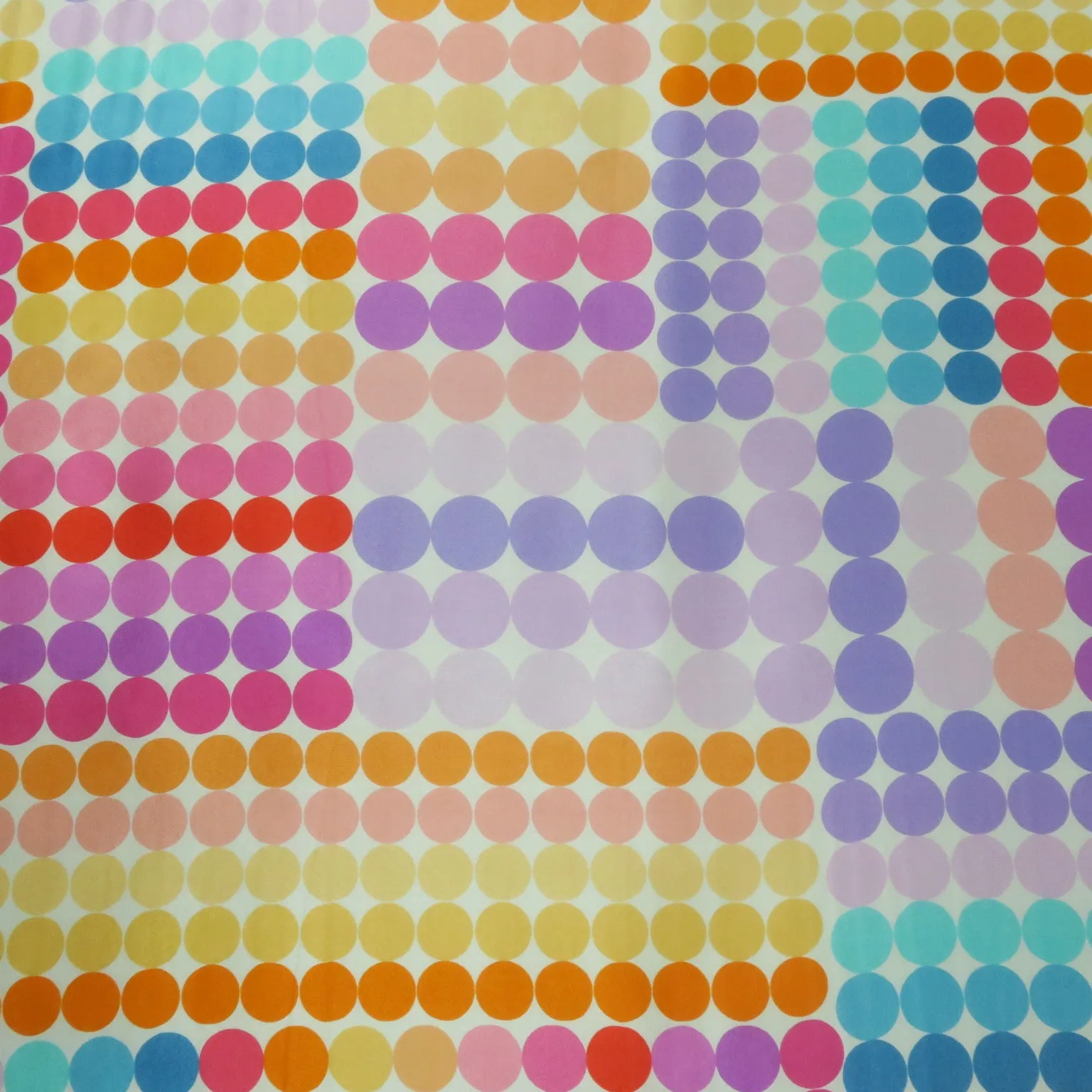 Multicolored Geometric with White Background Printed Silk Charmeuse Fabric