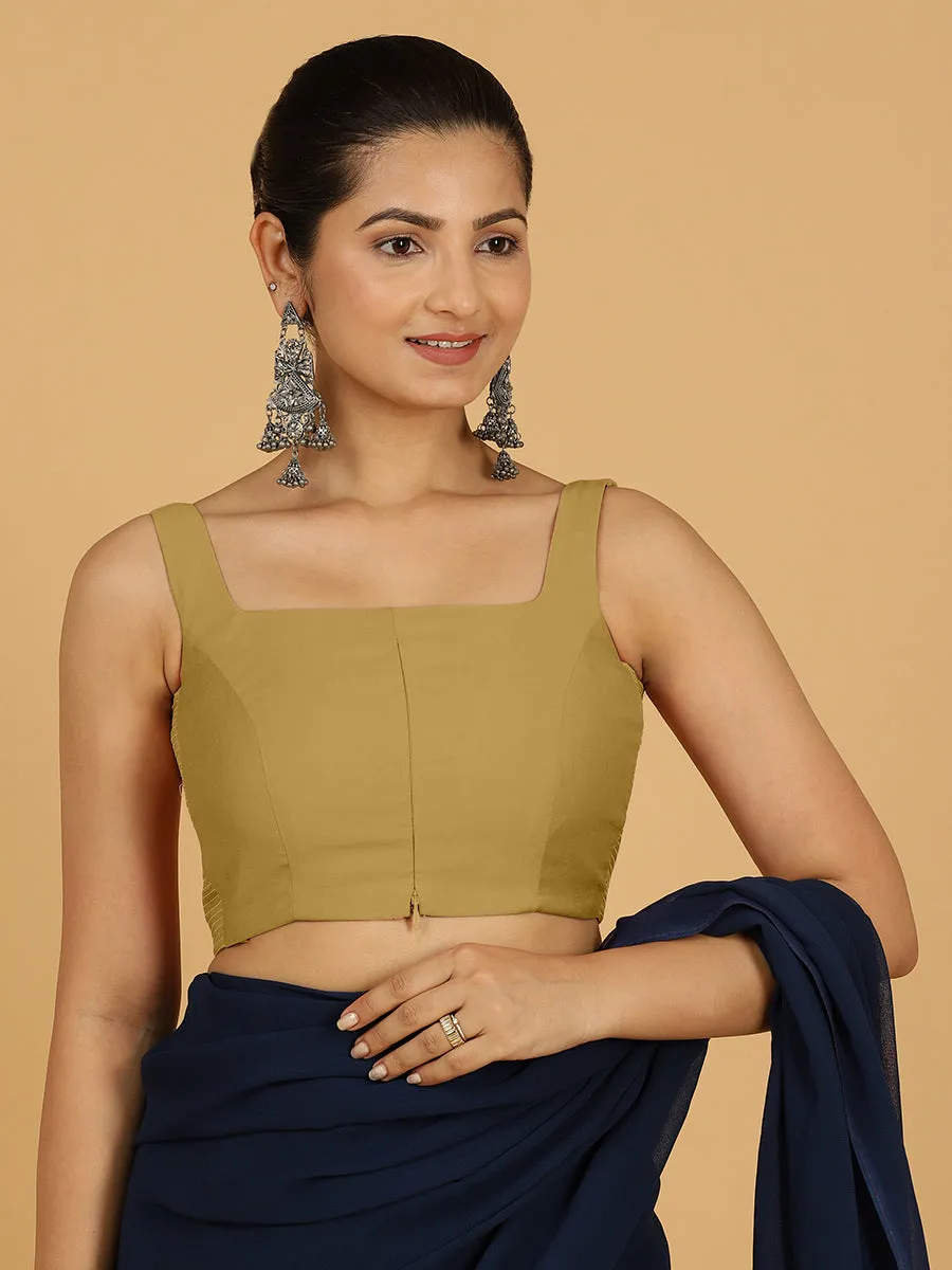 Nirma x Rozaana |  Saree Blouse in Dijon Mustard