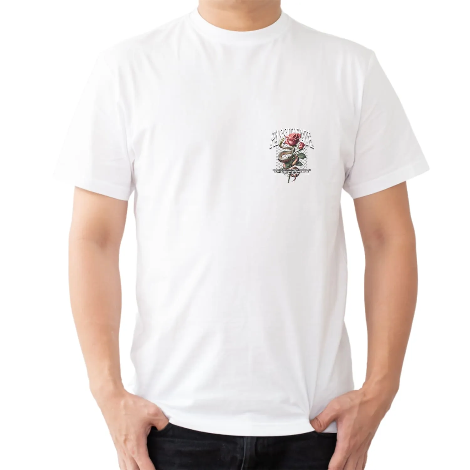 Passionate Mens cotton printed T-shirt