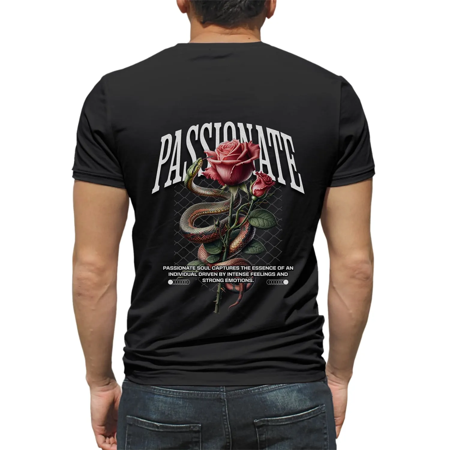 Passionate Mens cotton printed T-shirt