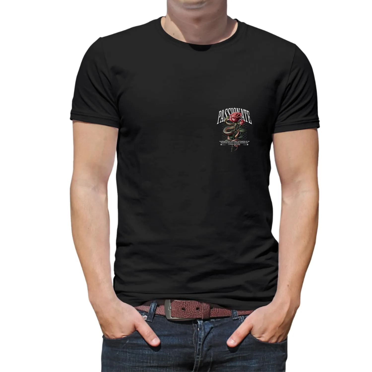 Passionate Mens cotton printed T-shirt