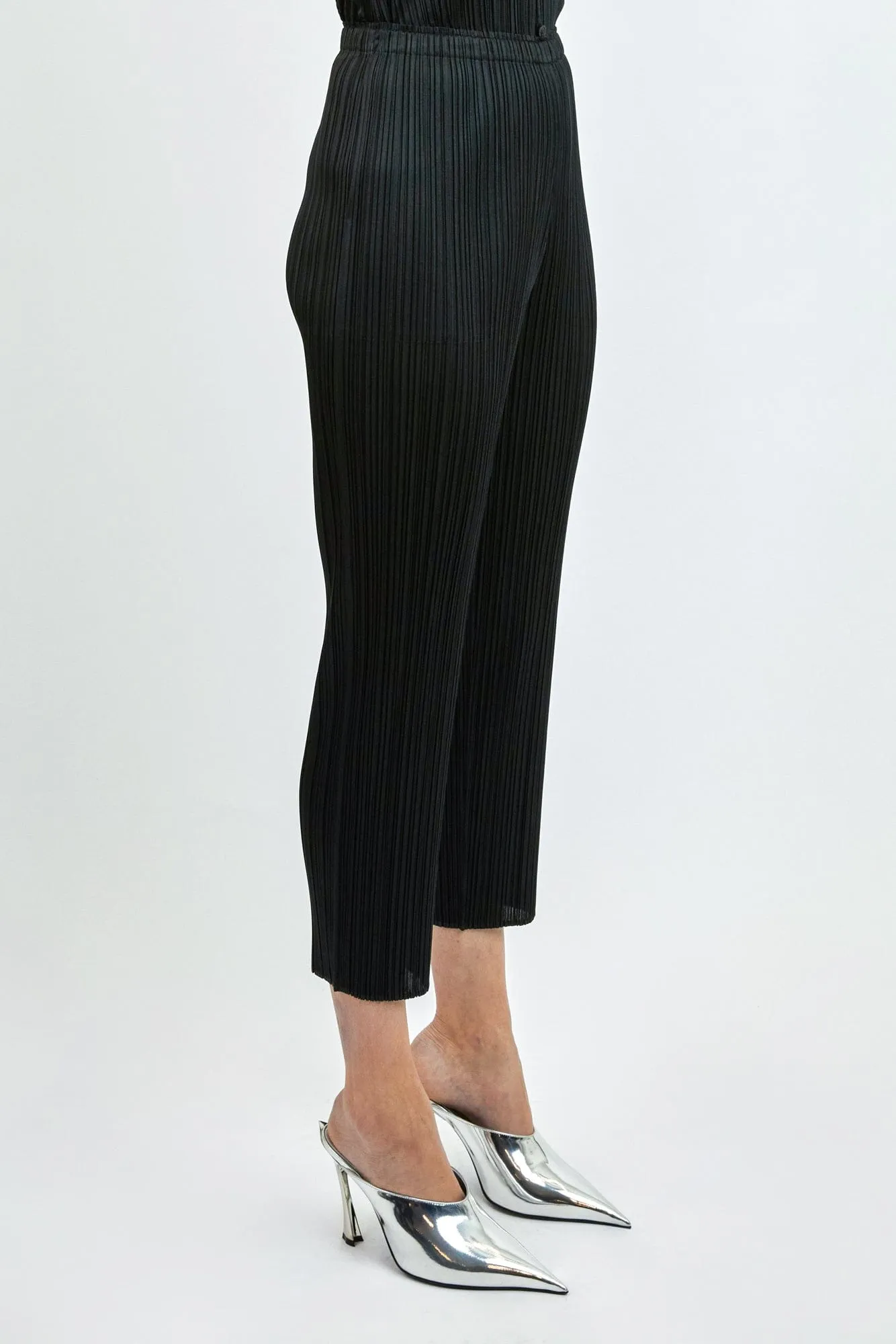 Pleats Please Issey Miyake SS24 Basics Trousers in Black