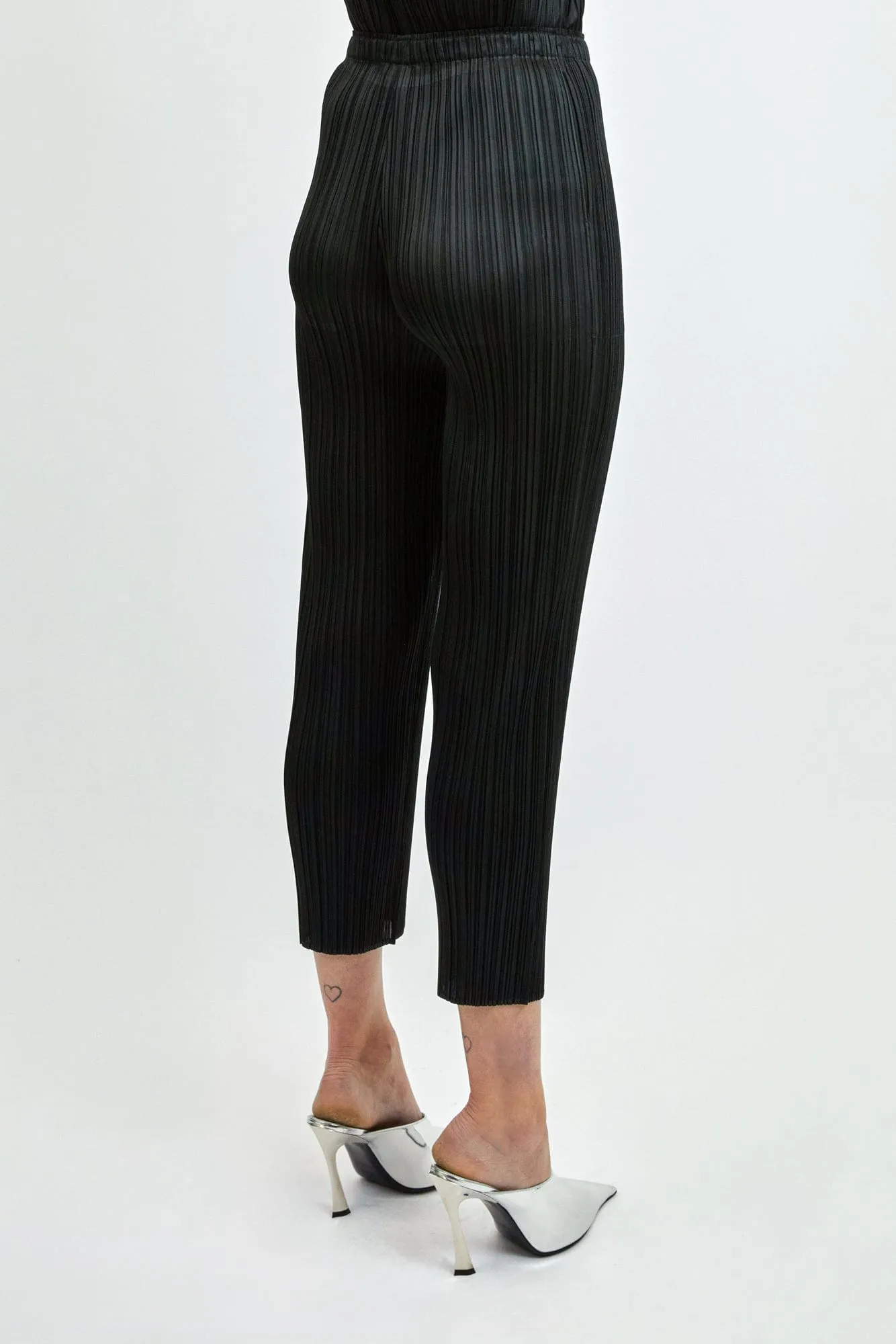 Pleats Please Issey Miyake SS24 Basics Trousers in Black