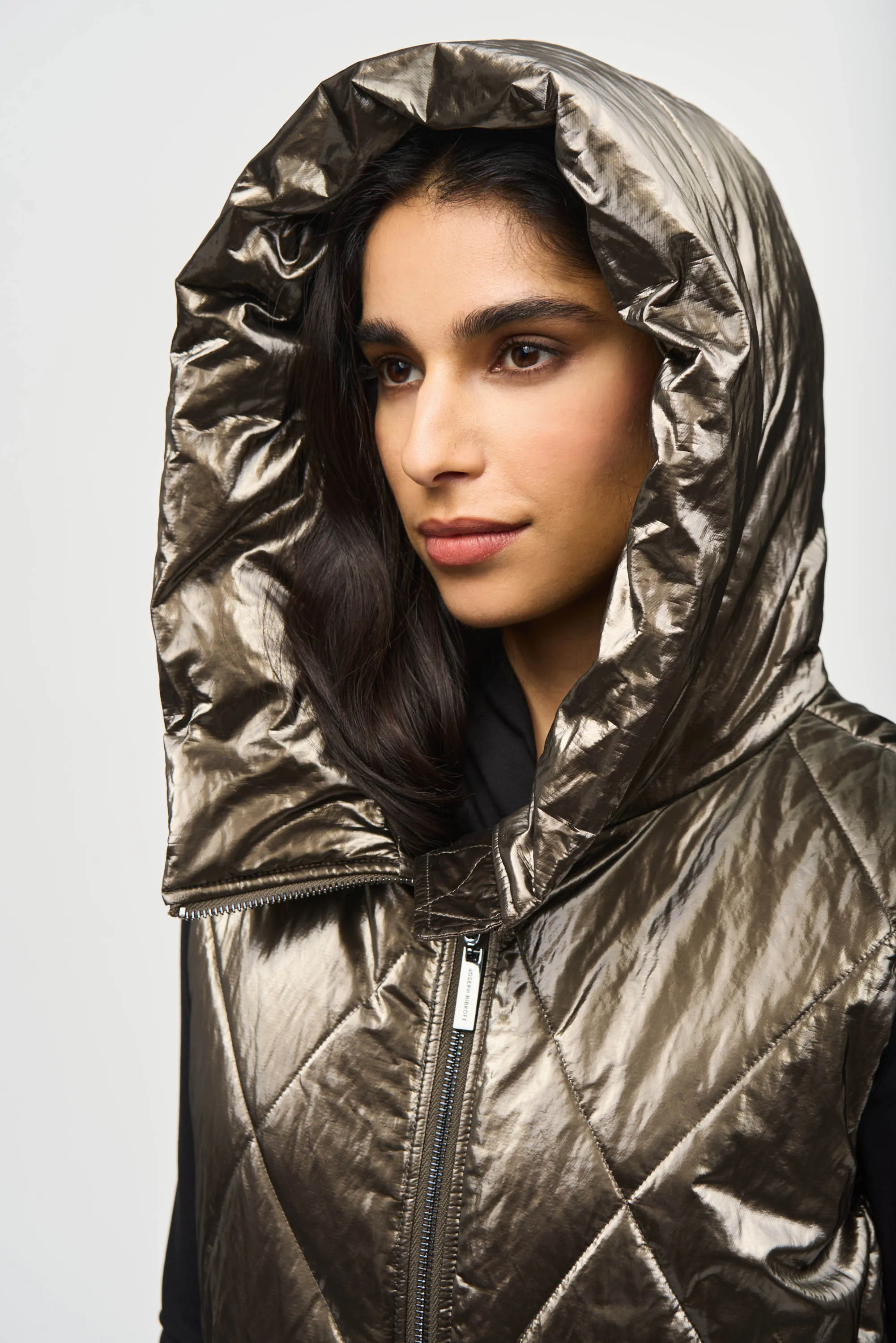 Quilted Hooded Puffer Vest