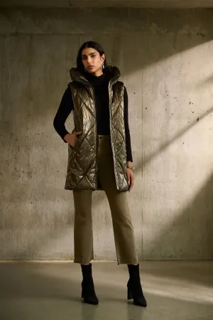 Quilted Hooded Puffer Vest