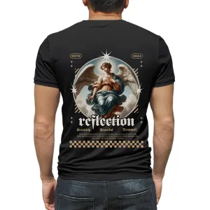 Reflection Mens cotton printed T-shirt