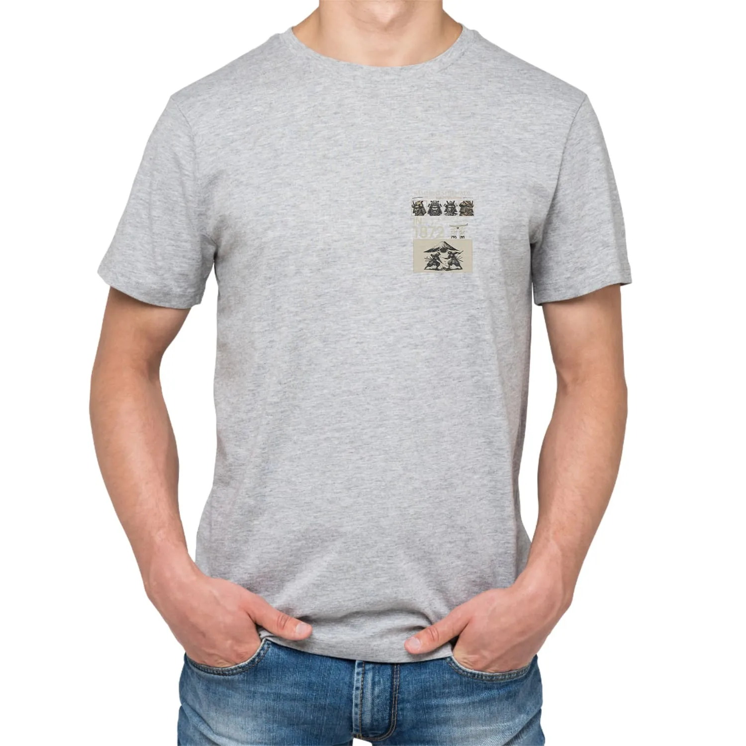 Samurai serenade Mens cotton printed T-shirt