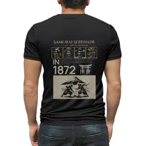 Samurai serenade Mens cotton printed T-shirt