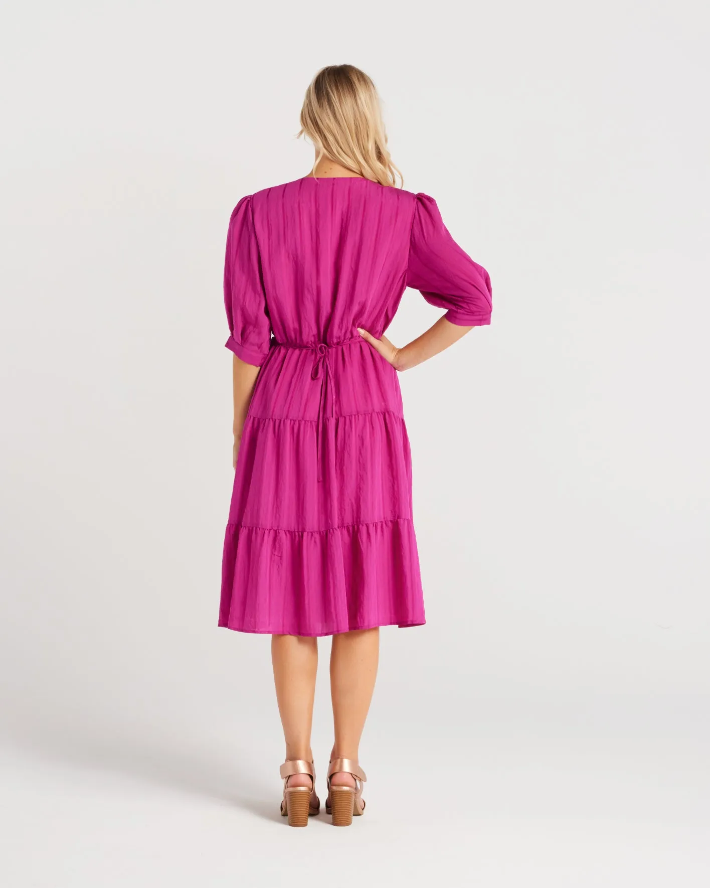 Seduce - S9102A Amira Dress - Magenta - 50% Off