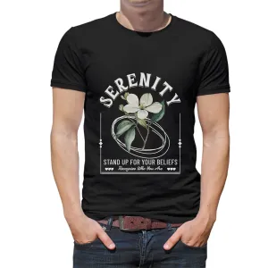 Serenity Mens cotton printed T-shirt