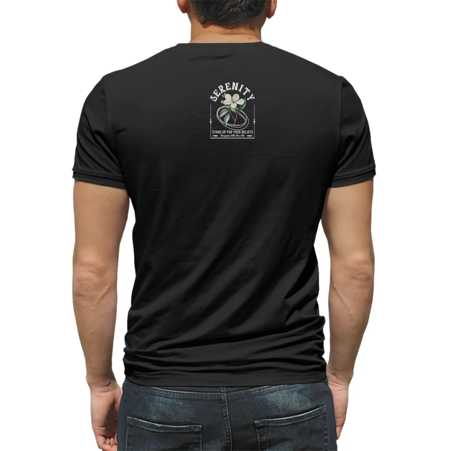 Serenity Mens cotton printed T-shirt