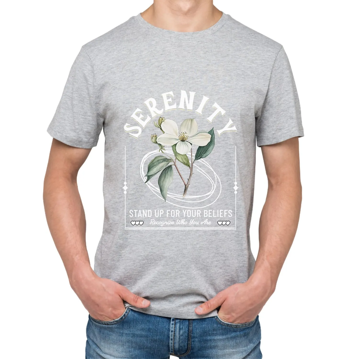 Serenity Mens cotton printed T-shirt