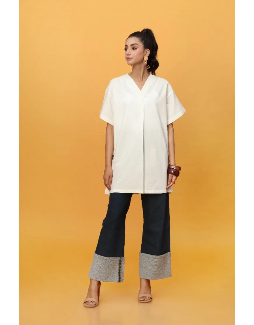 Side Buttons White Top